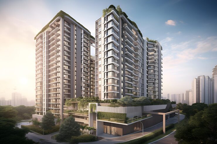 Artist's impression of a luxury high-rise residential tower, shown for Trump Tower Gurugram