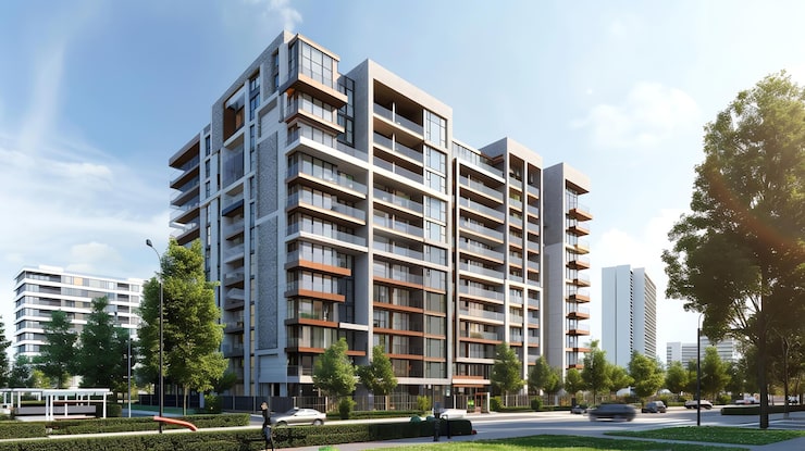 Luxury high-rise residential towers, illustrative image